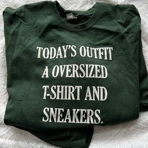 Graphic crewneck sweatshirt